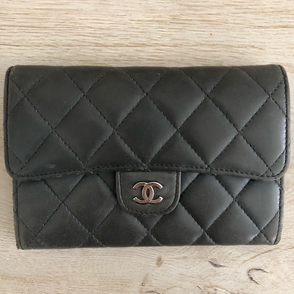 Chanel Lambskin Quilted Wallet